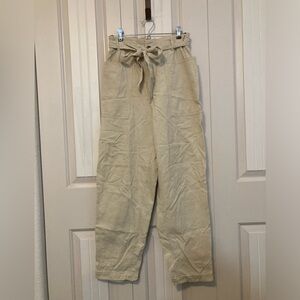 Women’s tan wide leg pants